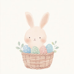 Obraz premium Easter Bunny Basket.