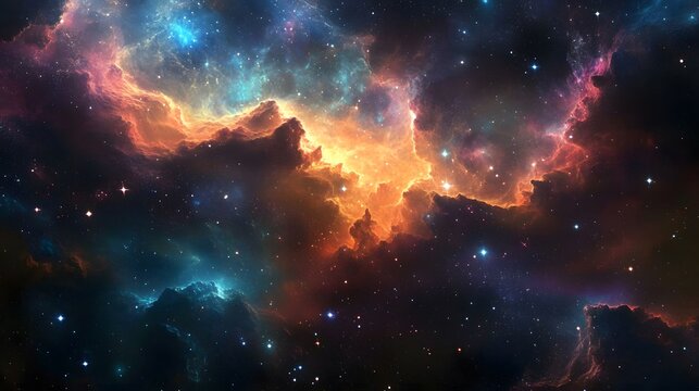 Cosmic Nebula a Celestial Tapestry