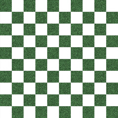 Illustration green glitter checkerboard squares background that repeats and seamless