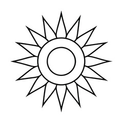 Sun Drawing Design Vector Illustration Clipart Eps