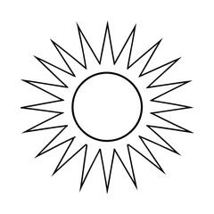 Sun Drawing Design Vector Illustration Clipart Eps