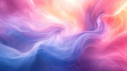 Fototapeta premium An abstract pastel dreamscape with swirling colors and soft textures, creating a calming and meditative atmosphere.