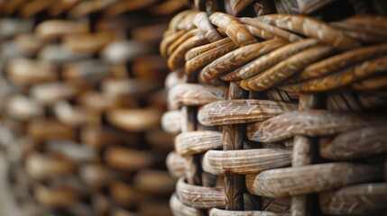 Woven basket texture adds a rustic charm, bringing a touch of organic texture to design compositions