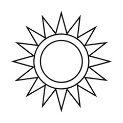 Sun Drawing Design Vector Illustration Clipart Eps