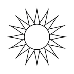 Sun Drawing Design Vector Illustration Clipart Eps