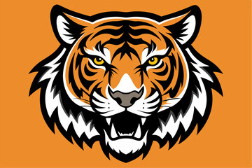 tiger head silhouette