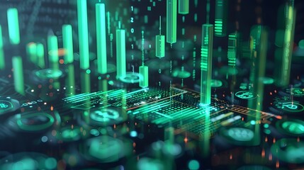 Dynamic Financial Growth Visualization with Digital Currencies and Market Indicators