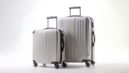 set of suitcase isolated on transparent png