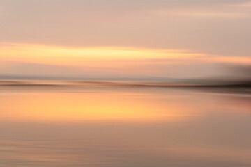 Naklejka premium sunset on the beach