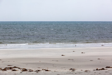 Beach in north Uist, Image shows a beautiful sandy beach on the remote island of Uist in the Scottish isles