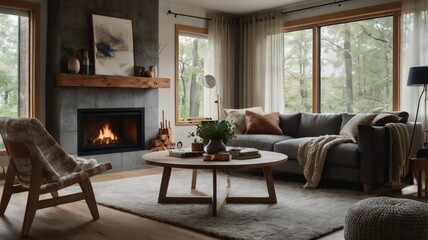 Fototapeta premium Modern Interior Design Styles From Mid-Century to Organic and Beyond