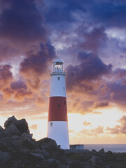 Lighthouse at sunrise