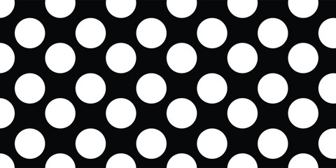 Polka traditional abstract seamless pattern. Fashion graphic background design. Modern stylish abstract texture. Monochrome template for prints, textiles, wrapping, wallpaper, etc. Vector illustration
