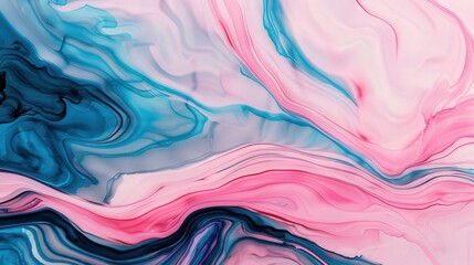 Obraz premium Elegant gradient marble ink, featuring soft hues blending seamlessly to create a sophisticated and artistic abstract background, perfect for various creative projects.