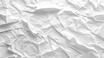 Fototapeta premium White crumpled paper background. Perfect for adding texture to your designs.