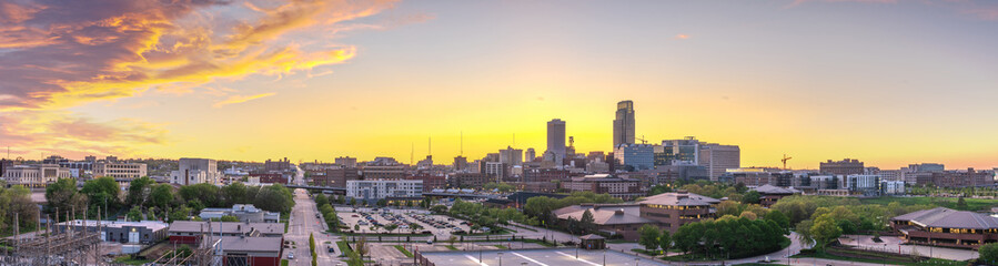 Omaha, Nebraska, USA Downtown Cityscape