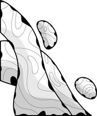 Abstract Liquid Organic Contour