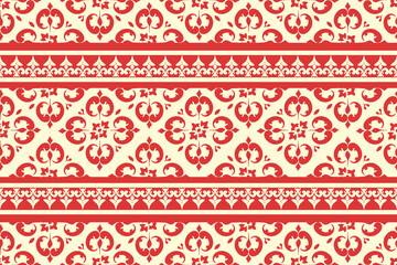 damask floral fabric pattern for Cross Stitch, carpets and cloth