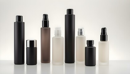 Variety Skincare Products Displayed Assortment Beauty Wellness Items