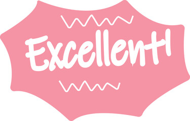 Bold Congratulation Sticker Text Cute