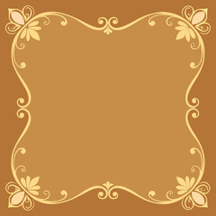 abstract floral frame