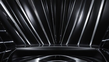 3d rendering of abstract black and white neon
12