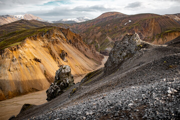Majestic Mountain Landscape and Rolling Hills