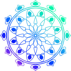 abstract mandala art, gradient color mandala, Mandala Line Illustration, Mandala Pattern Designs