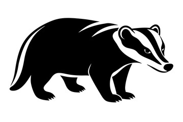 Vector cartoon illustration of a cute, isolated black bear cub, a wild mammal animal