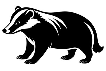 Vector illustration shows a cute sitting black bear cub and a panda, wild mammal animals isolated on white
