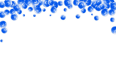 Vitamin C round capsules scattered randomly.