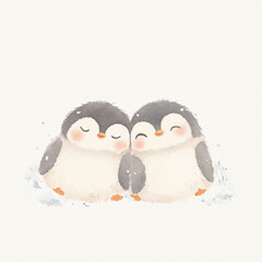 Fototapeta premium Penguin Couple.