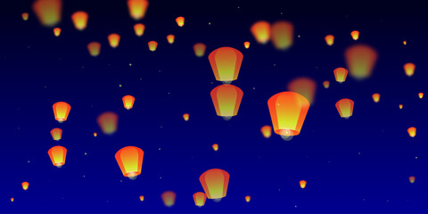 Yi peng festival card.