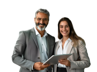 business people with tablet