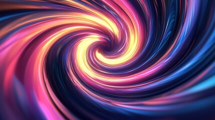 Abstract Swirling Rainbow