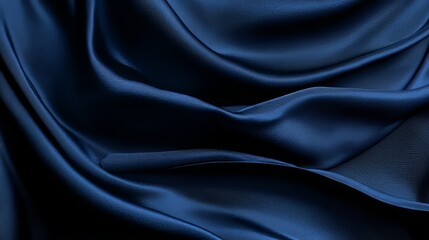 a rich textured cotton fabric in a deep navy blue