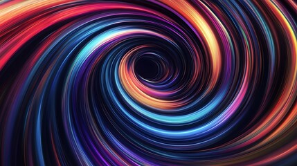 Obraz premium Abstract Swirling Rainbow