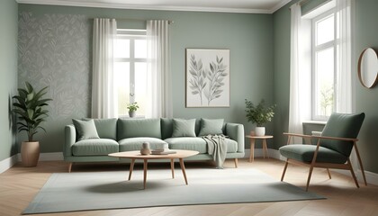 Photo interior modern design room 3d illustration;