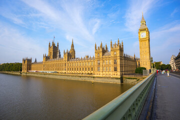 Obraz premium Westminster palace or Houses of parliament and Big Ben tower, London, UK.