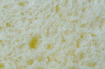 Top view of Macro photography of bread. Food concept