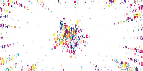 Concept of school background. Colorful childish