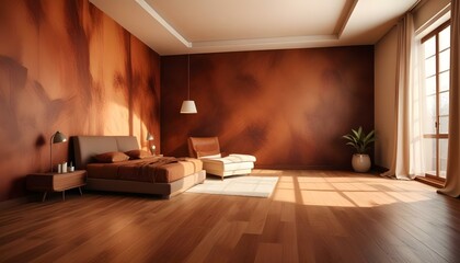 Photo interior modern design room 3d illustration;