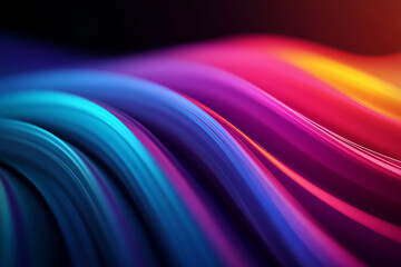 Abstract rainbow background design, 3d rendering