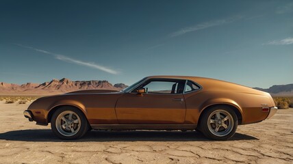 old car in the desert