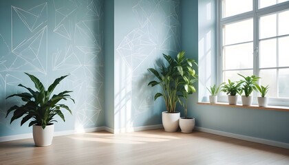Photo interior modern design room 3d illustration;