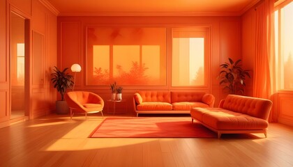 Photo interior modern design room 3d illustration;
