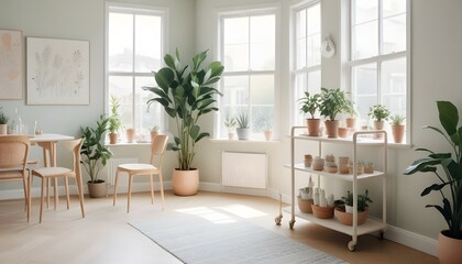 Photo interior modern design room 3d illustration;