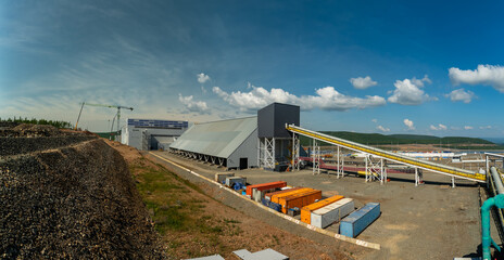 Panorama of copper and zinc production and processing plant