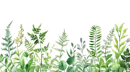 Green Lush Foliage Illustration