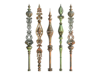 Ornamental garden stakes. PNG